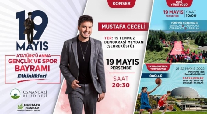 Osmangazi'de 19 Mayıs coşkusu yaşanacak